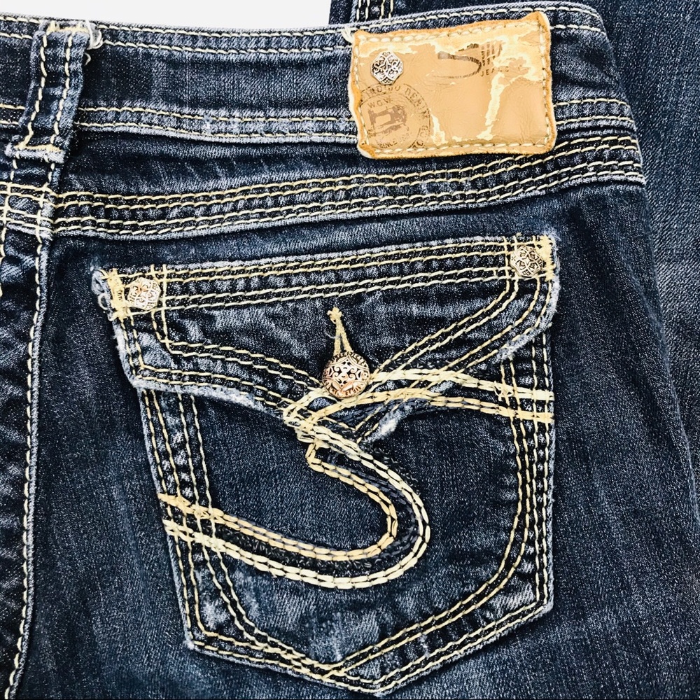 Silver Suki Surplus Bootcut dark wash jeans Sz 28 - Picture 5 of 7